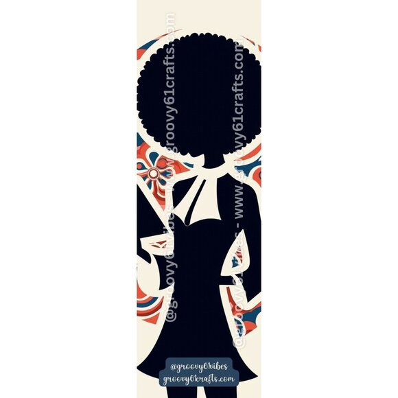 Groovy Reader Bookmark – Vintage Silhouettes for Women Who Love to Read (9-12) - Picture 2 of 5